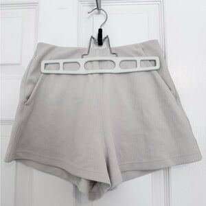 Lululemon Bone SoftStreme Ribbed Shorts